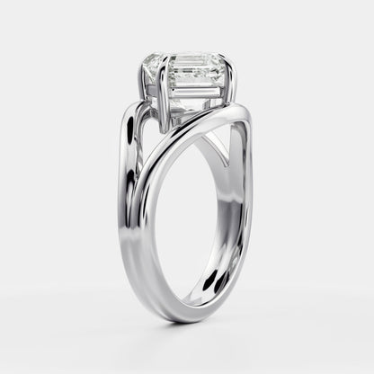 Marquise Cut Cluster Styled Lab Grown Diamond Engagement Ring