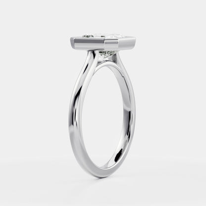Marquise Cut Cluster Styled Lab Grown Diamond Engagement Ring