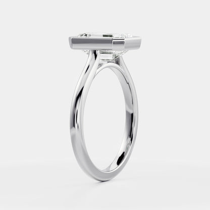 Marquise Cut Cluster Styled Lab Grown Diamond Engagement Ring