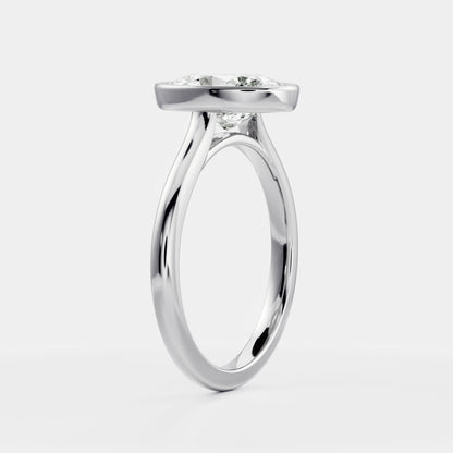 Marquise Cut Cluster Styled Lab Grown Diamond Engagement Ring