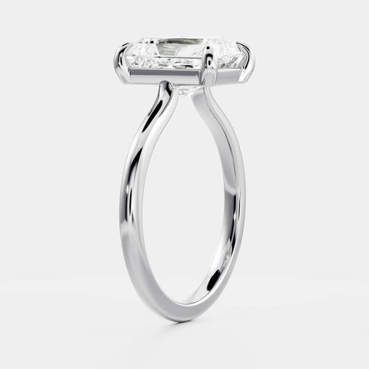 Stunning 2.0-3.0 CT Radiant Moissanite Engagement Ring with Solitaire Design