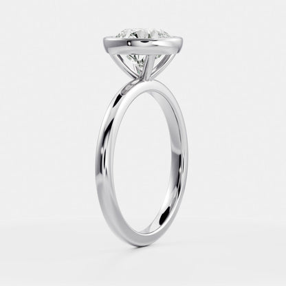 Marquise Cut Cluster Styled Lab Grown Diamond Engagement Ring