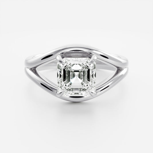 Marquise Cut Cluster Styled Lab Grown Diamond Engagement Ring