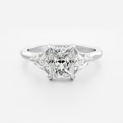 Marquise Cut Cluster Styled Lab Grown Diamond Engagement Ring