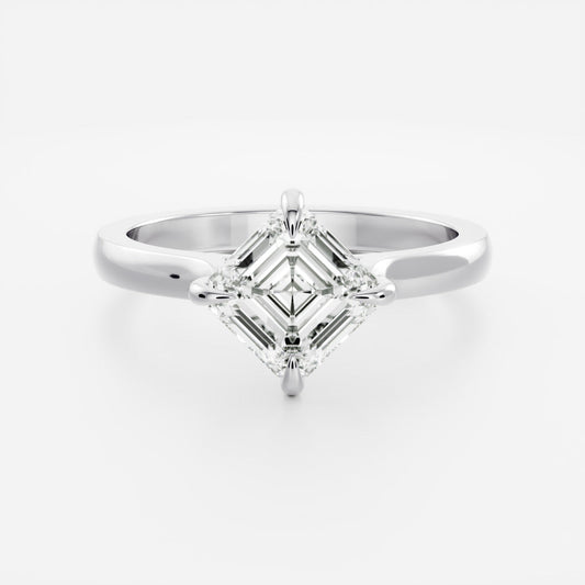 Marquise Cut Cluster Styled Lab Grown Diamond Engagement Ring