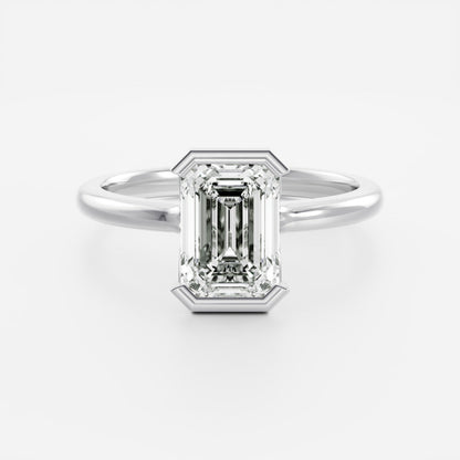 Marquise Cut Cluster Styled Lab Grown Diamond Engagement Ring