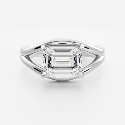 Marquise Cut Cluster Styled Lab Grown Diamond Engagement Ring