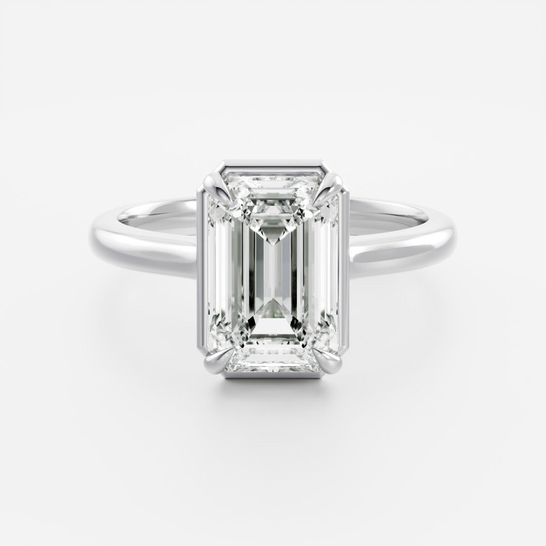 Marquise Cut Cluster Styled Lab Grown Diamond Engagement Ring