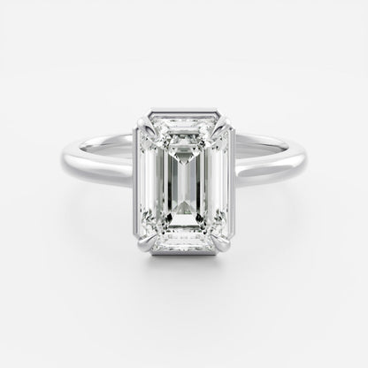 Marquise Cut Cluster Styled Lab Grown Diamond Engagement Ring