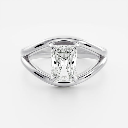 Marquise Cut Cluster Styled Lab Grown Diamond Engagement Ring