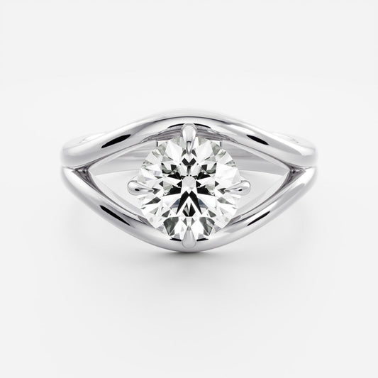 Marquise Cut Cluster Styled Lab Grown Diamond Engagement Ring