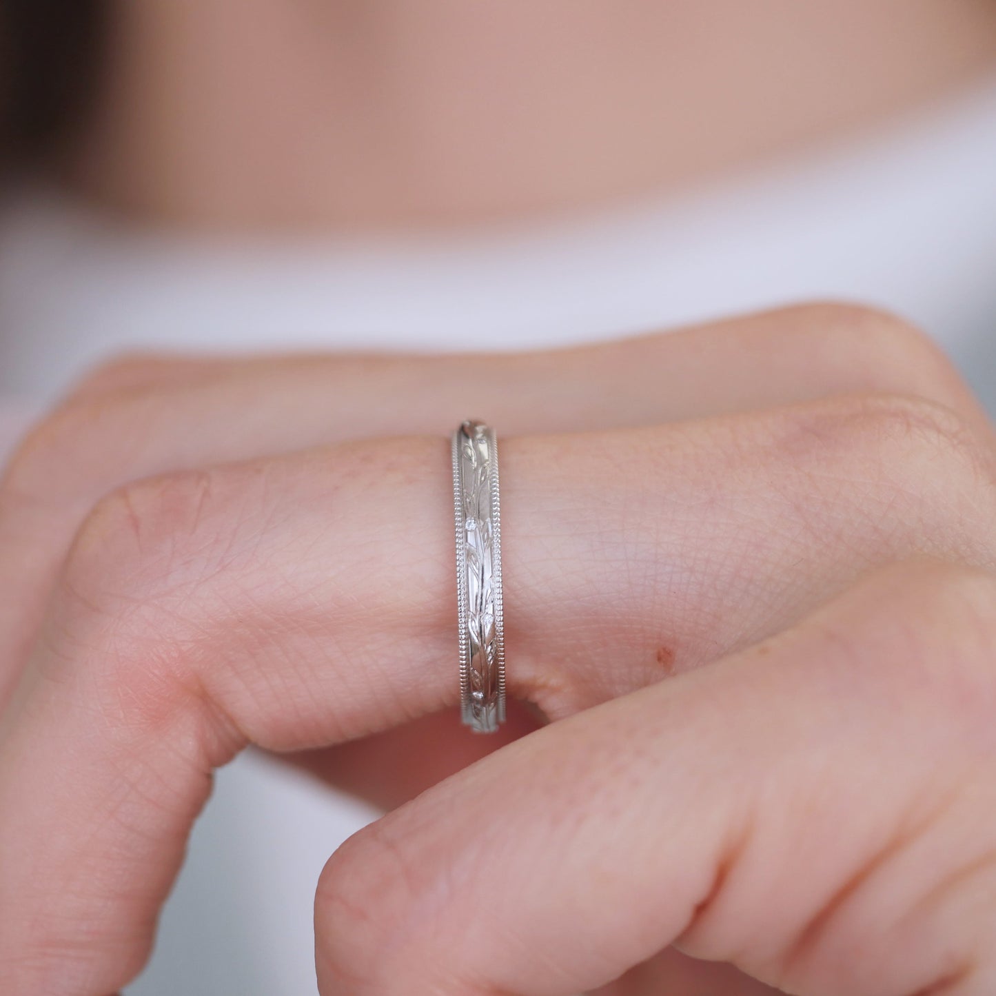 0.25 TCW Round Shaped Half Eternity Lab Grown Diamond Wedding Band