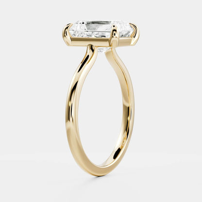 Stunning 2.0-3.0 CT Radiant Moissanite Engagement Ring with Solitaire Design