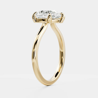 Stunning 1.5-2.5 CT Pear Moissanite Engagement Ring with Solitaire Design