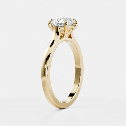 Marquise Cut Cluster Styled Lab Grown Diamond Engagement Ring