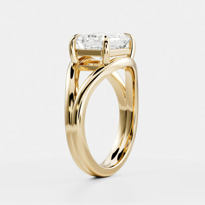 Marquise Cut Cluster Styled Lab Grown Diamond Engagement Ring