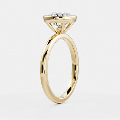 Marquise Cut Cluster Styled Lab Grown Diamond Engagement Ring