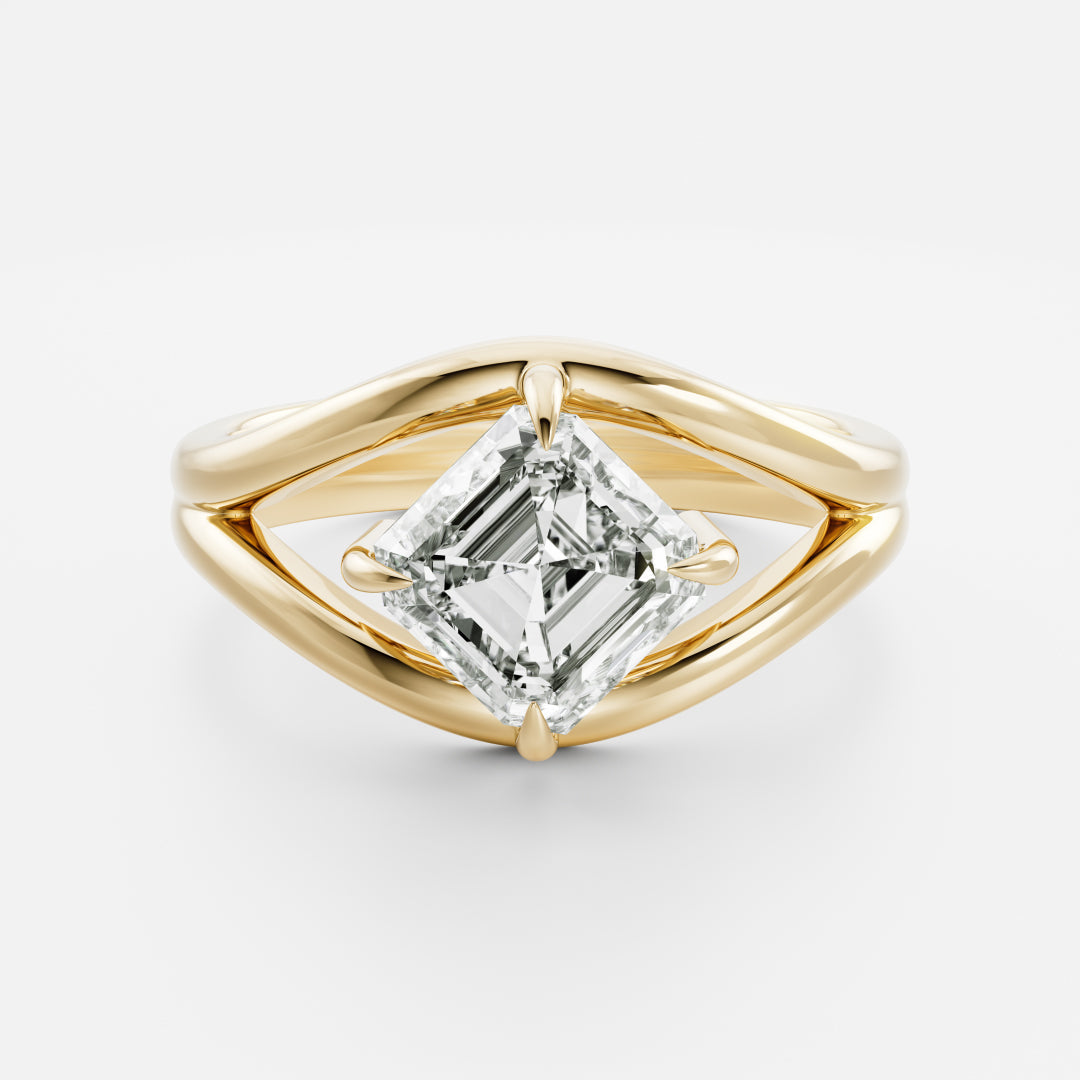 Marquise Cut Cluster Styled Lab Grown Diamond Engagement Ring