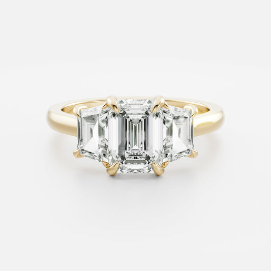 Marquise Cut Cluster Styled Lab Grown Diamond Engagement Ring
