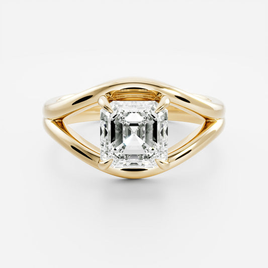 Marquise Cut Cluster Styled Lab Grown Diamond Engagement Ring