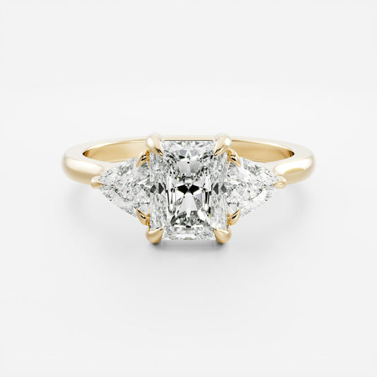 Marquise Cut Cluster Styled Lab Grown Diamond Engagement Ring
