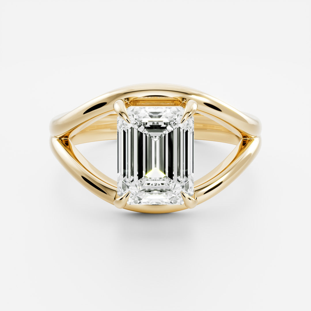 Marquise Cut Cluster Styled Lab Grown Diamond Engagement Ring