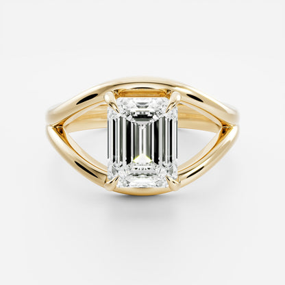 Marquise Cut Cluster Styled Lab Grown Diamond Engagement Ring