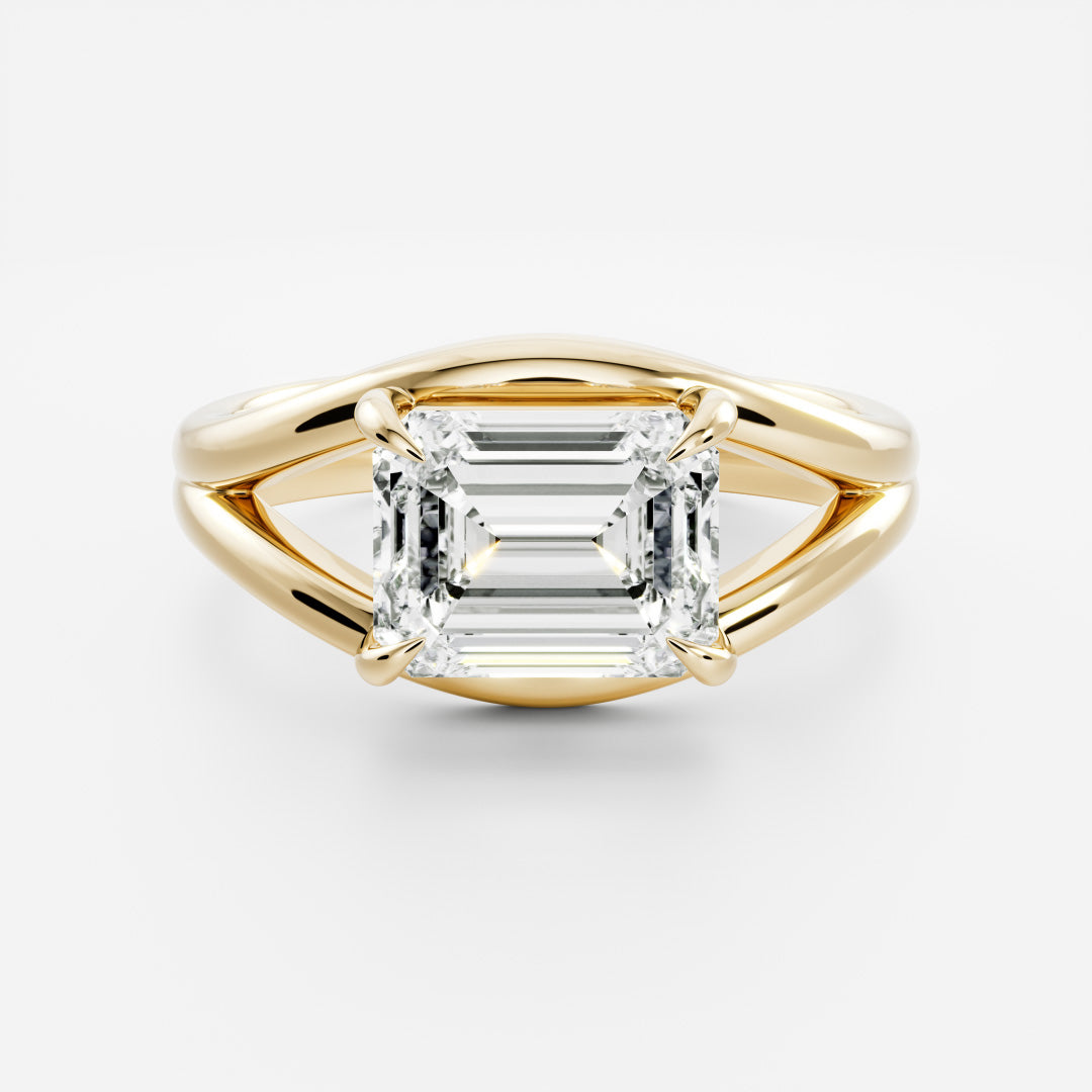 Marquise Cut Cluster Styled Lab Grown Diamond Engagement Ring