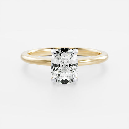 Stunning 1.5-2.5 CT Elongated Cushion Moissanite Engagement Ring with Solitaire Design