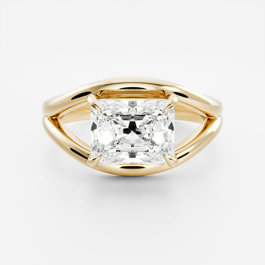 Marquise Cut Cluster Styled Lab Grown Diamond Engagement Ring