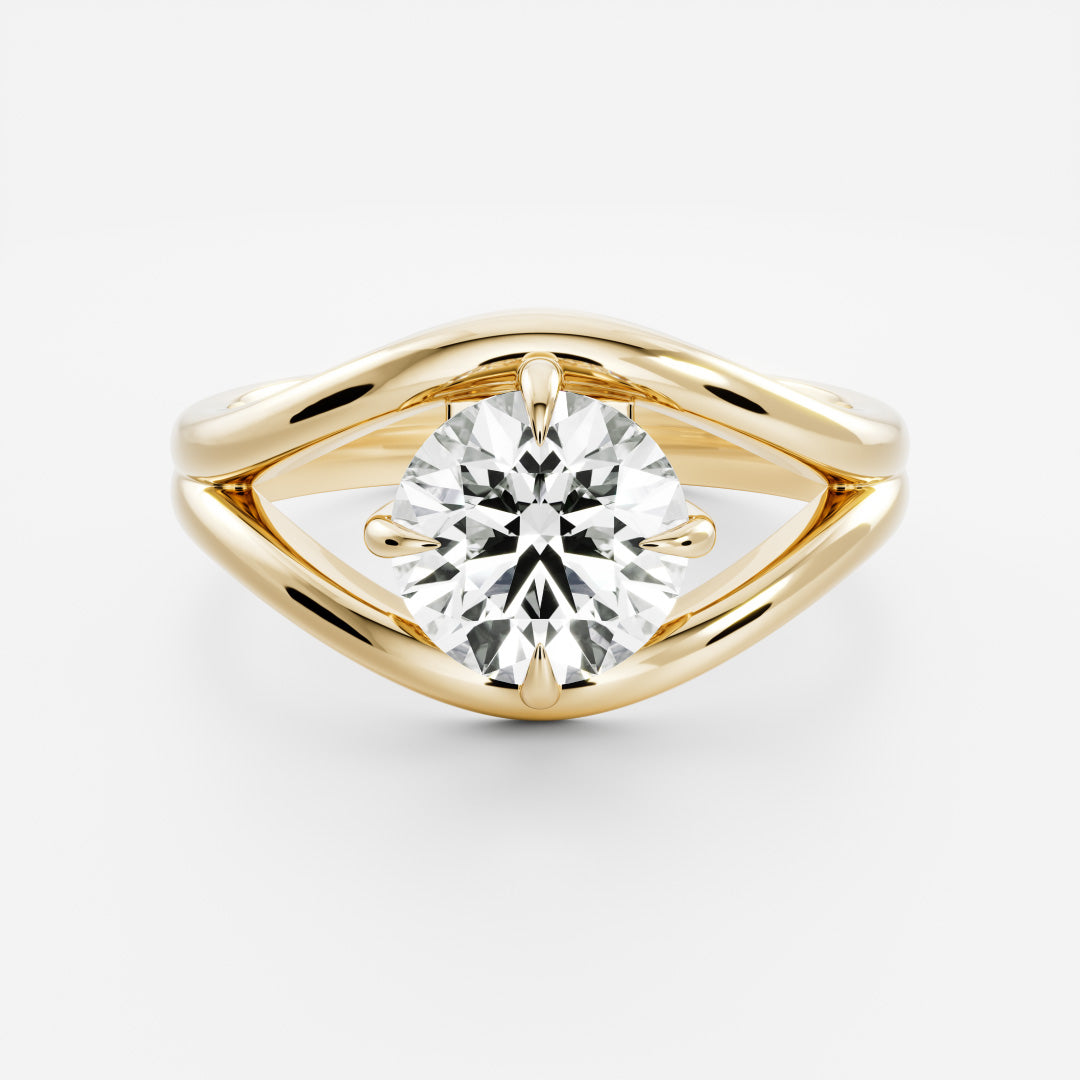 Marquise Cut Cluster Styled Lab Grown Diamond Engagement Ring