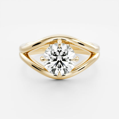 Marquise Cut Cluster Styled Lab Grown Diamond Engagement Ring