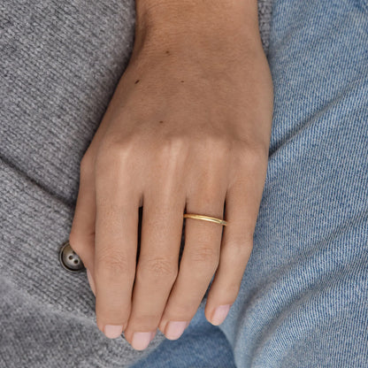 Timeless Plain Solid Gold Wedding Band