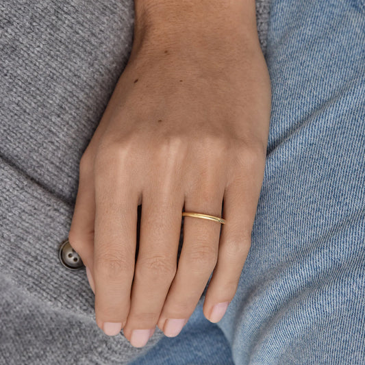 Timeless Plain Solid Gold Wedding Band