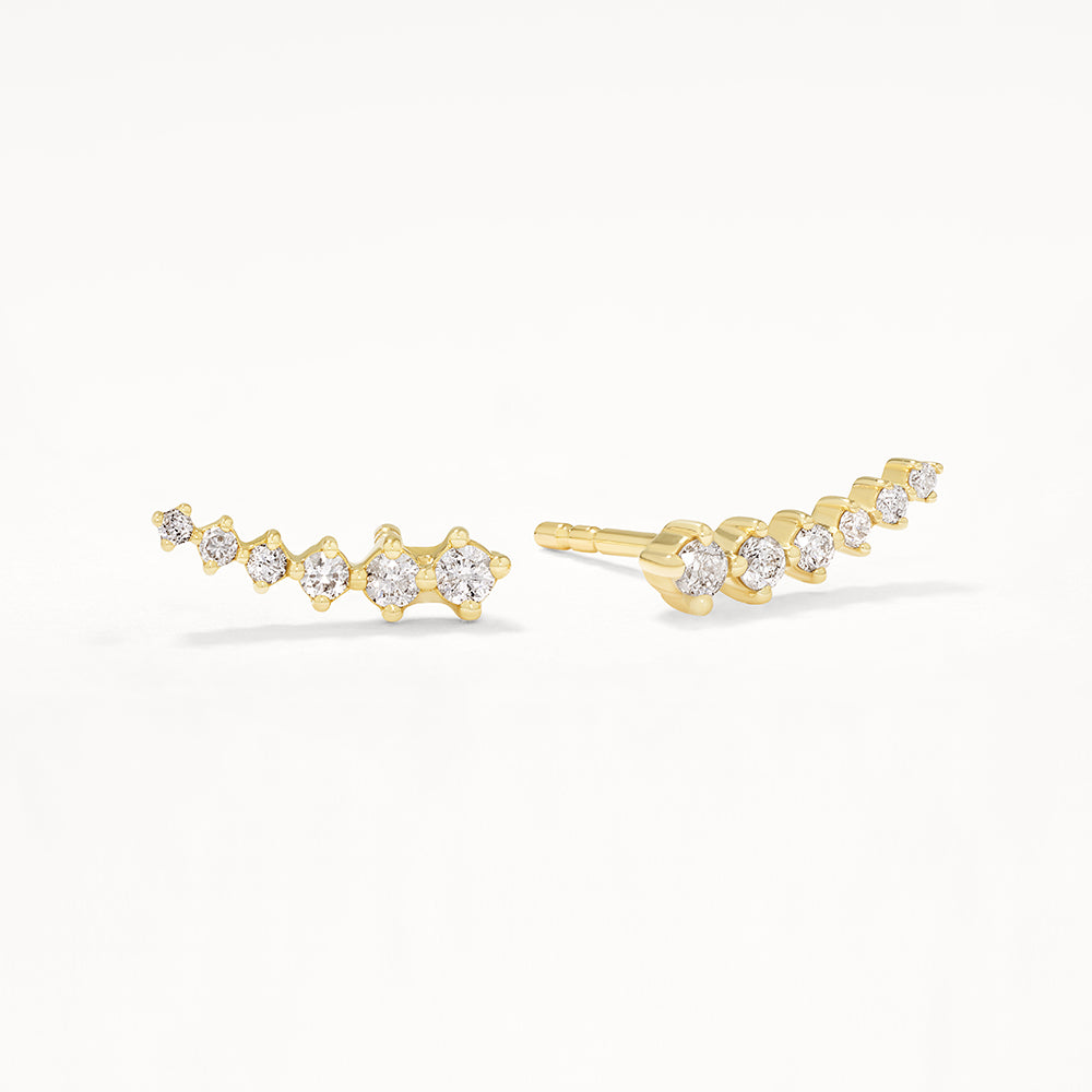 1.8 TCW Round Shaped Moissanite Stud Earrings