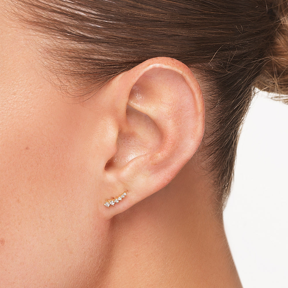 1.8 TCW Round Shaped Moissanite Stud Earrings