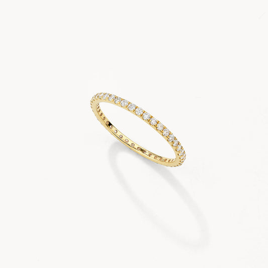 0.50 TCW Round Full Eternity Moissanite Diamond Wedding Band