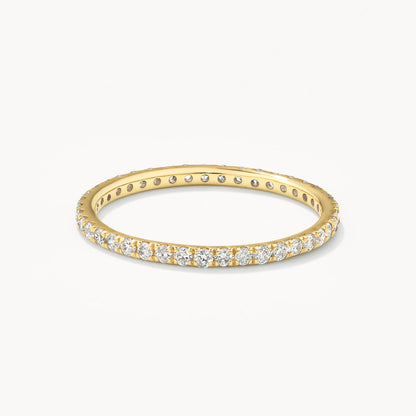 0.50 TCW Round Full Eternity Moissanite Diamond Wedding Band