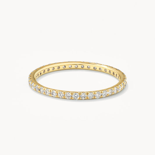 0.50 TCW Round Full Eternity Moissanite Diamond Wedding Band