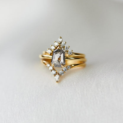 0.25 TCW Round Shaped Half Eternity Lab Grown Diamond Wedding Band