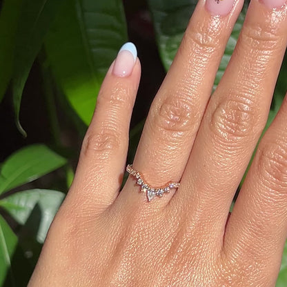 1.2 CT Oval Cut Vintage Cluster Moissanite Bridal Ring Set