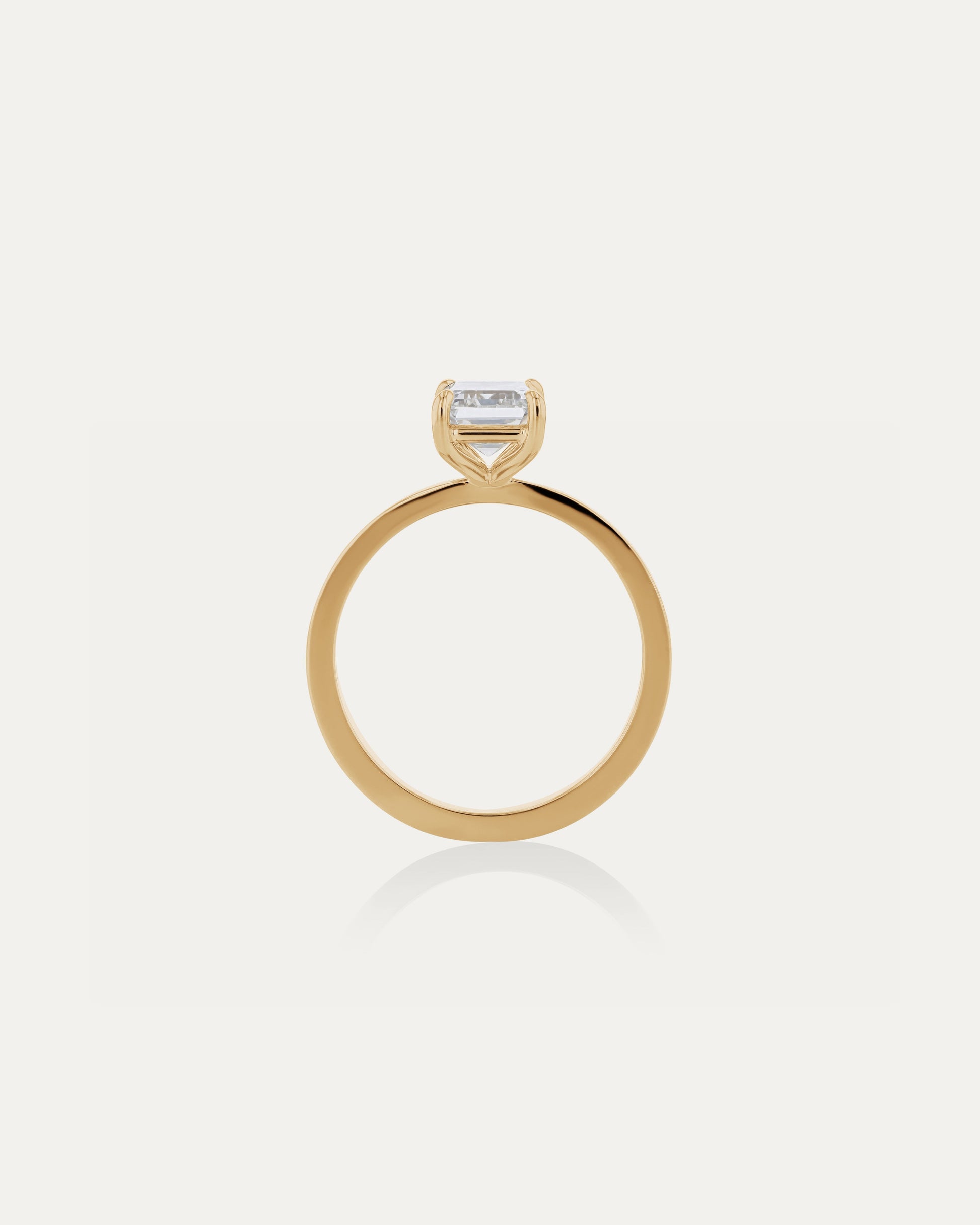 Marquise Shaped Three Stone Lab Grown Diamond Engagement Ring