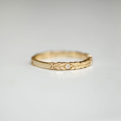 0.25 TCW Round Shaped Half Eternity Lab Grown Diamond Wedding Band