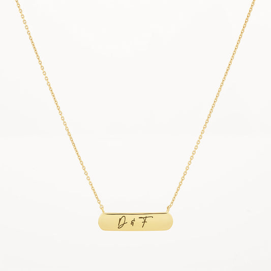 Engravable Horizontal Necklace