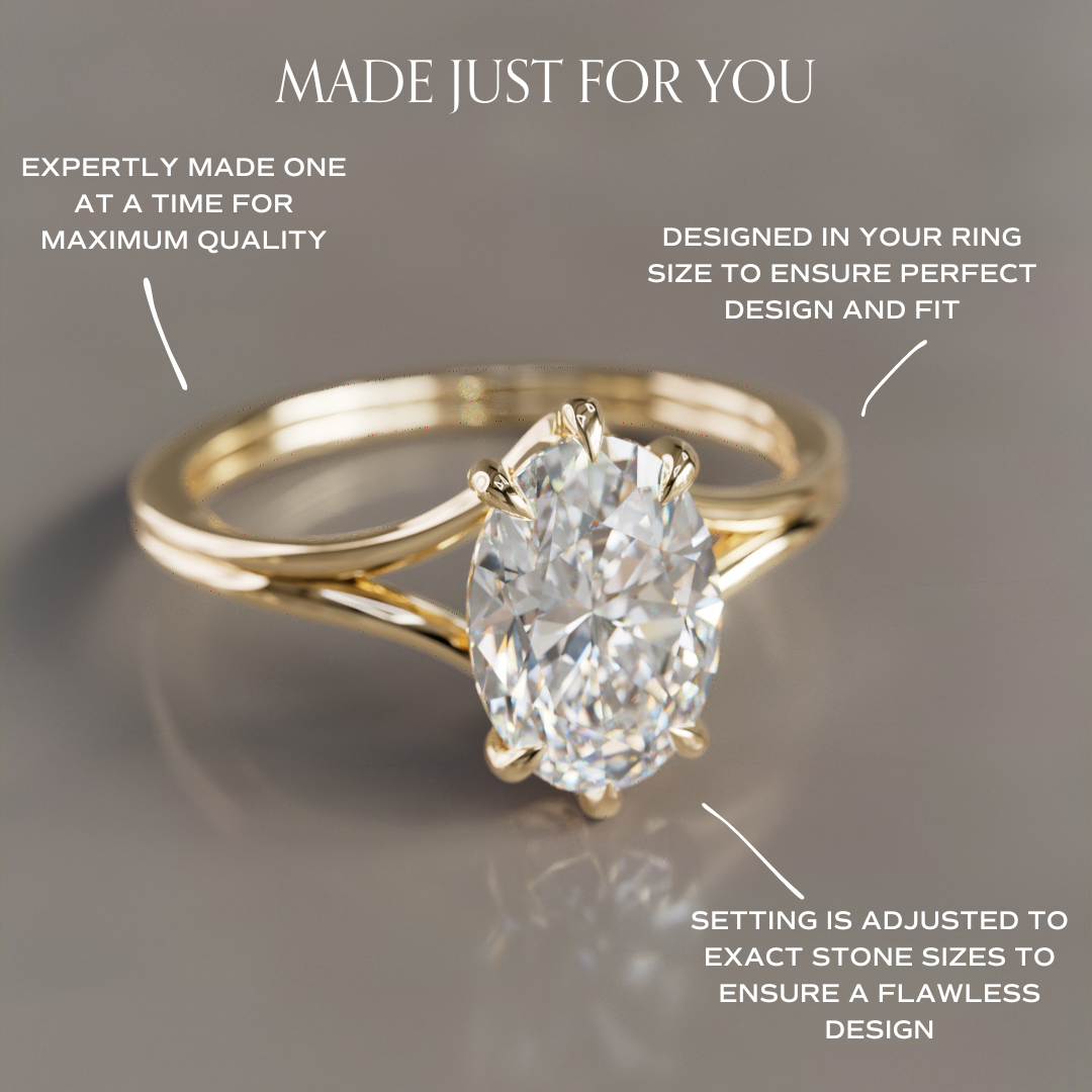 Marquise Shaped Three Stone Lab Grown Diamond Engagement Ring