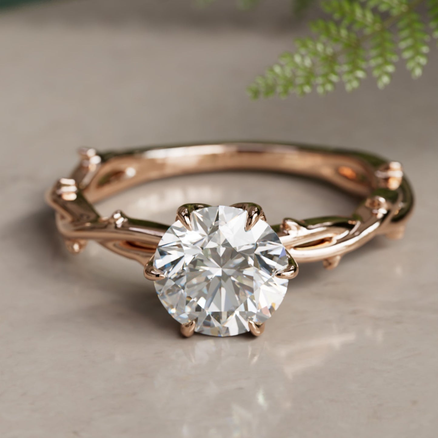 Marquise Shaped Three Stone Lab Grown Diamond Engagement Ring