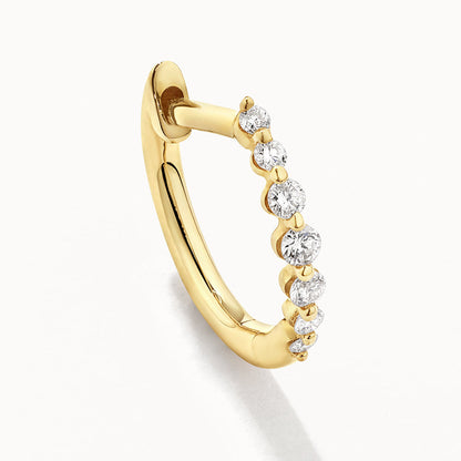 1.54 TCW Round Shaped Moissanite Hoop Earrings