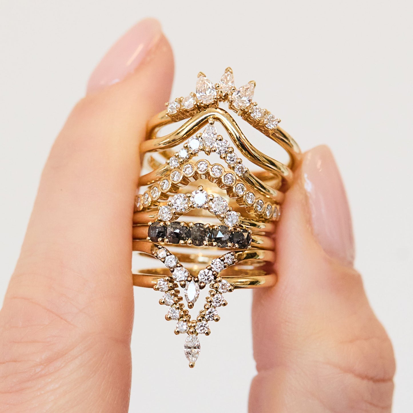 0.25 TCW Round Shaped Half Eternity Lab Grown Diamond Wedding Band