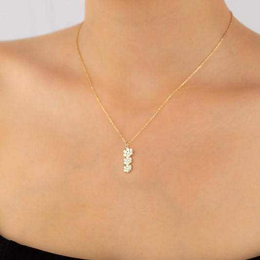 Engraved Paw Print Necklace