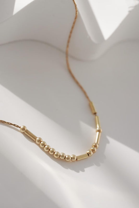 Custom Morse Code Name Necklace
